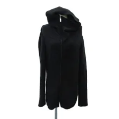 エンポリオアルマーニ EMPORIO ARMANI パーカー ジャケット ロング丈 パイル地 ダブルジップ S 黒 ブラック /SM21 ■GY19のサムネイル