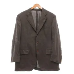 サルヴァトーレフェラガモ Salvatore Ferragamo テーラードジャケット カシミヤ シングル 背抜き 50 グレー /MG ■GY06のサムネイル