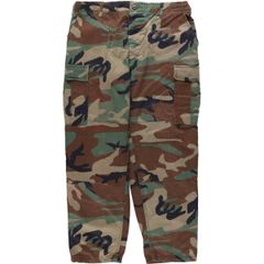 ビッグサイズ 90年代民間品迷彩柄ウッド ランドカモミリタリーカーゴパンツ ビッグサイズ 90年代民間品迷彩柄ウッド ランドカモミリタリーカーゴ