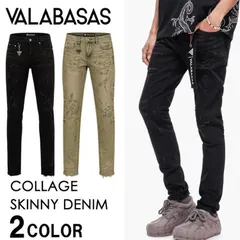 【 本国現地価格 】【26SS】【最新作】VALABASAS COLLAGE SKINNY DENIM   【2カラー】【スキニーデニムパンツ】【ロゴキーホルダー付き】【前ブランドロゴ吊り下げタグ】【後ブランドロゴ布タグ】のサムネイル