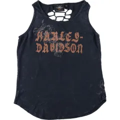 古着 ハーレーダビッドソン Harley-Davidson ラインストーン付き 編み込み モーターサイクル タンクトップ レディースM相当/eaa620348のサムネイル