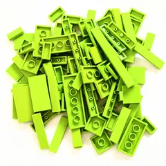 レゴ 正規品 中古 タイル 100個 黄緑 レゴブロック【管理番号：4020】のサムネイル