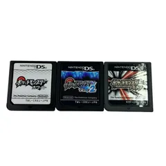 186000 現状品 Nintendo 任天堂 ニンテンドウ DS ポケットモンスター ホワイト ブラック２ プラチナ ソフトのみ 3点まとめ売り
