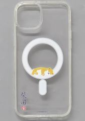 [중고]휴대 재킷 커버 시바타 씨(잠자는 소리) MagSafe 대응 클리어 케이스(iPhone 15 Plus) [시바타 씨×CASETiFY]