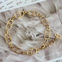 Christian Dior CDロゴ ブレスレットパール ゴールド - メルカリ
