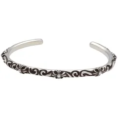 【中古】 CHROME HEARTS クロムハーツ SBTバンド バングル SV925 ブレスレット CHプラス クロス メンズ 26005284 AOのサムネイル