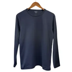 BARNEYS NEW YORK バーニーズニューヨーク アルビニ社製コットンロングスリーブカットソー 2216182 S ネイビー 15486のサムネイル