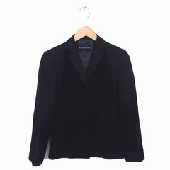 ヒロミチナカノ hiromichi nakano テーラード ジャケット アウター 肩パッド 総裏地 9AR 黒 ブラック /TT3のサムネイル