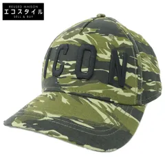 DSQUARED2　ディースクエアード　【美品】S82BC4001 SJ16801581SS19 ICONロゴ カモフラージュ柄 ベースボールキャップのサムネイル
