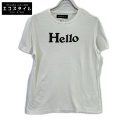 美品✨マディソンブルー Helloプリント 半袖コットンTシャツ S