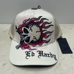 Ed Hardy 虎 キャップ ラインストーン y2k swag エドハーディー - メルカリ