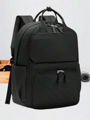 Men's Backpack, 15.6-inch Multifunction Backpack, Lightweight, College Student Backpack, Casual Daily Laptop Bag, Water-Repellent Computer Bag, Suitable for School, Work, and Travel, Black