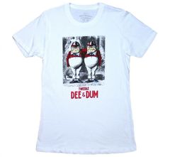 Alice's Adventures in Wonderland / Tweedle Dee & Dum Tee (White) (Womens) - 이상한 나라의 앨리스 티셔츠