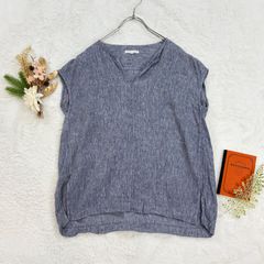 オススメ 大人 上品 リネン 麻 ブラウス 半袖 ドロップショルダー 