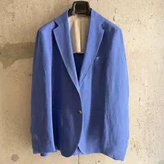 【アウトレット品／40%OFF】46サイズ SIPARIO by STILE LATINO（シパーリオ バイ スティレ ラティーノ） GUFLAVIO25 GTM12537 コットン×リネン ライトブルー 無地 新品のサムネイル