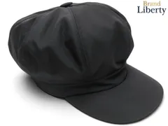 【新品同様】プラダ PRADA リナイロン Re-Nylon トライアングルプレート キャスケット キャップ 帽子 NERO ブラック リナイロン 再生ナイロン 1HC551のサムネイル