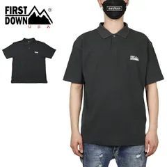 ファーストダウン ポロシャツ FIRST DOWN 半袖ポロシャツ トップス アウトドア サーマル メンズ レディース ブランド 大きいサイズ おしゃれ おすすめ 人気 黒 firstdown046 ブラック M L XLのサムネイル