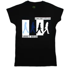 The Beatles / Abbey Road Tee 6 (Black) (Womens) - ザ・ビートルズ Tシャツのサムネイル