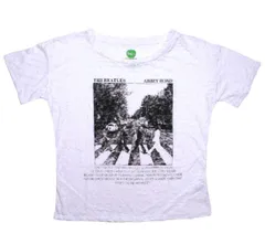 The Beatles / Abbey Road Burnout Tee (White) (Womens) - ザ・ビートルズ Tシャツのサムネイル