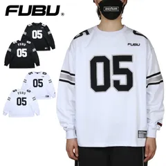 FUBU ロンT フブ Tシャツ 長袖Tシャツ ロングスリーブTEE メンズ レディース ブランド 大きいサイズ おしゃれ おすすめ 人気 黒 ストリート系 黒 白 fubu25aw001 ブラック ホワイト M L XL XXLのサムネイル