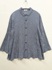 【美品】プランテーション　Plantation 長袖シャツ　コットン　チェックのサムネイル
