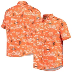 レインスプーナー レディース トップス Tシャツ ダウン Mens Reyn Spooner Orange San Francisco Giants Kekai ButtonDown Shirt Gnのサムネイル