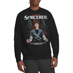 스트레인저싱스 맨즈 아우터 파커·스웨트 셔츠 Stranger Thingstranger Things Will The Sorcerer Sweatshirt Black