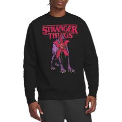 스트레인저싱스 맨즈 아우터 파커·스웨트 셔츠 Stranger Thingstranger Things Demodog Drip Sweatshirt Black 블랙