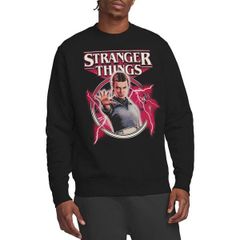 스트레인저싱스 맨즈 아우터 파커·스웨트 셔츠 Stranger Thingstranger Things Eleven Lightning Poster Sweatshirt
