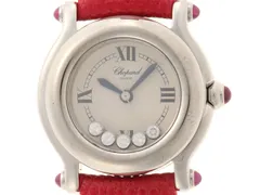 Chopard ショパール ウォッチ ハッピースポーツ　【205】 時計 27/8245-21 腕時計 ステンレススチール/革 シルバー -刻印 ベージュ文字盤 レディース【中古】のサムネイル
