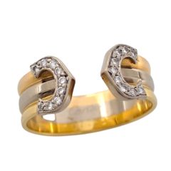 Cartier カルティエ 47 2C ダイヤ ダイヤモンド リング 7号 750 K18 YG PG RG WG スリーカラー 指輪 ジュエリー スリーゴールド 18P イエローゴールド ホワイトゴールド ピンクゴールド ローズゴールド 5031