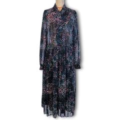 ✨美品✨キューブキューブ センソユニコ 花柄 シワ加工 シアーシャツ 