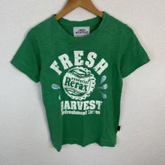 LISTEN HEARTBEAT リッスンハートビート 半袖Tシャツ フロントプリント グリーン レディース 古着 シンプル ストリートのサムネイル