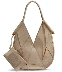 ダナキャラン レディース バッグ ミニ Donna Karan Baldwin Mini Double Handle Shoulder Bag Metalic Boneのサムネイル