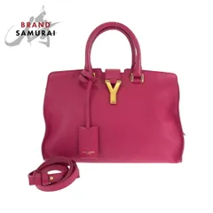 美品 SAINT LAURENT PARIS サンローランパリ プチカバス Yライン フューシャ ピンク レザー 311210 BJ50J 5514 ショルダーバッグ 502696【中古】のサムネイル