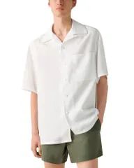 ゼニア メンズ トップス シャツ ZEGNA Oasi Lino Shirt White ホワイトのサムネイル