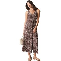마린 레이어 레이디스 탑스 원피스 맥시 Marine Layer Camila Maxi Dress Womens Brown Spanish Summer Print 브라운