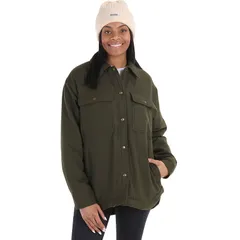 マーモット レディース アウター ジャケット・ブルゾン Marmot Ridgefield Sherpa Flannel Jacket Womens Rosin Green グリーンのサムネイル