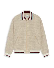 ドロール ド ムッシュ メンズ アウター ジャケット・ブルゾン ツイード Drole De Monsieur Tweed Track Jacket Dark Sand サンドのサムネイル