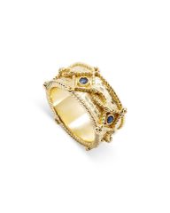 ARTIDAOUD ロンドンブルートパーズ パヴェダイヤモンド リング 15号