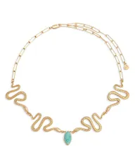 エティカ レディース アクセサリー ネックレス・チョーカー・ペンダントトップ レース Ettika Serpentinabalone Snake Choker Necklace 12251625 Tuのサムネイル