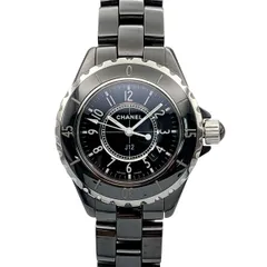 【値下げ】CHANEL シャネル J12 33ｍｍ 腕時計 H0682 ボーイズ セラミック ブラック 中古のサムネイル