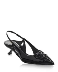 アレクサンドラバードマン レディース シューズ パンプス Alexandre Birman Womens Nanny Twist Pointed Slingback Pumps Black ブラックのサムネイル