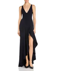 ステラマッカートニー レディース トップス ワンピース Stella McCartney Long Frill Dress Inkのサムネイル