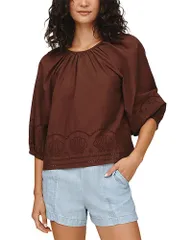 ベラダール レディース トップス シャツ Bella Dahl Short Raglan Sleeve Top Sea Glass Brown ブラウンのサムネイル