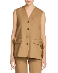 マルニ レディース アウター コート Vネック Marni Side Tie V Neck Waistcoat Biscuitのサムネイル