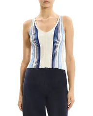 セオリー レディース トップス タンクトップ リブ Theory Ribbed Tank Ivory Multi アイボリーのサムネイル