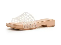 ヴィンス レディース シューズ ヒール サンダル Vince Barbara Jelly Slide Sandals Clearのサムネイル