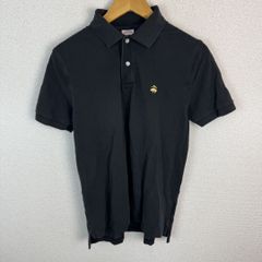 BROOKS BROTHERS ポロシャツ 半袖 刺繍ロゴ 鹿の子 黒 メンズM - メルカリ