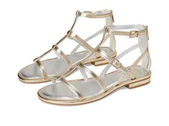 ヴィンスカムート レディース シューズ サンダル Vince Camuto Luane Gladiator Flat Sandals Egyptian GoldLux Silver ゴールドのサムネイル